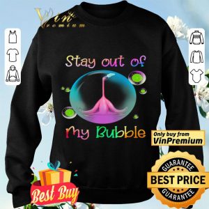 Flamingo Face Mask Stay Out Of My Bubble Coronavirus shirt
