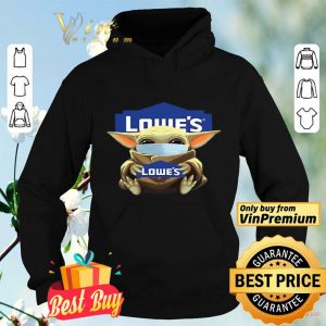 Baby Yoda Mask Hug Lowe’s logo shirt