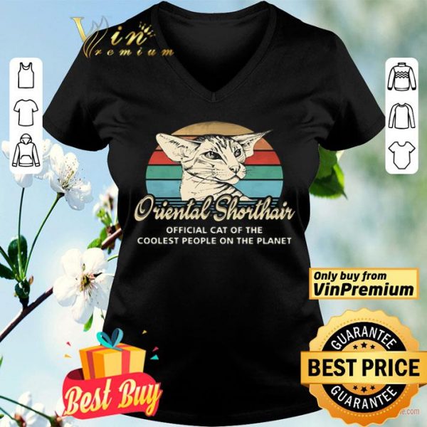 Oriental Shorthair official cat of the coolest people on the planet vintage shirt