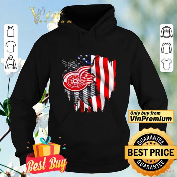 Detroit Red Wings American flag independence day shirt