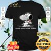 Snoopy wearing mask wash your damn hands shirt