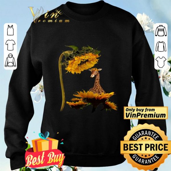 Giraffe Sunflower shirt