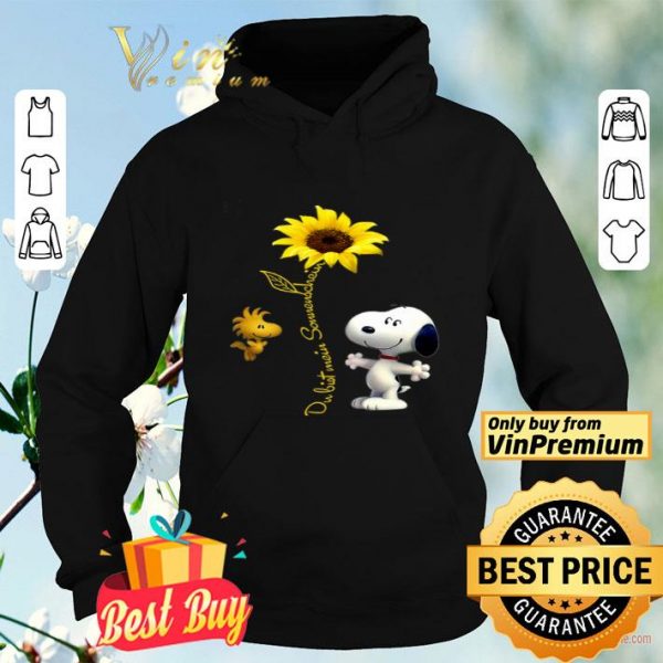 Snoopy Sunflower Dubist Somenschein shirt