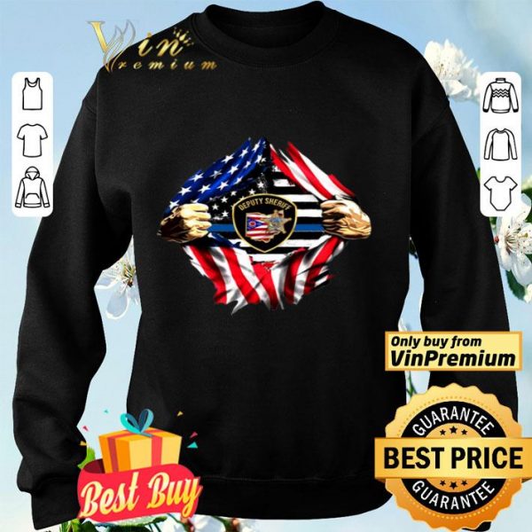 Deputy Sheriff Ohio Badge American Flag shirt