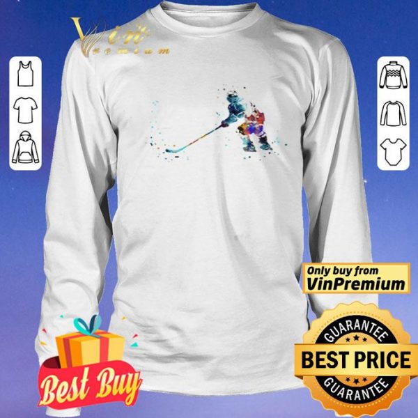 Hockey player watercolor Hockey player shirt