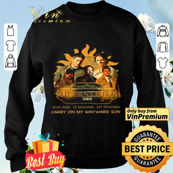 Supernatural carry on my wayward son shirt