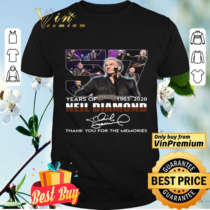 57 years or Neil Diamond 1963 – 2020 thank you for the memories shirt