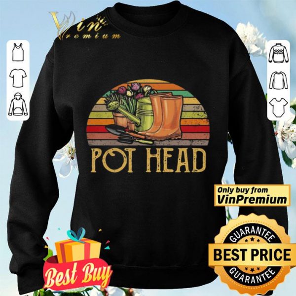 Flower boots pot head vintage shirt