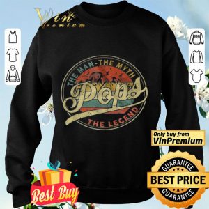Pops The Man The Myth The Legend Sunset In The Forest Vintage shirt