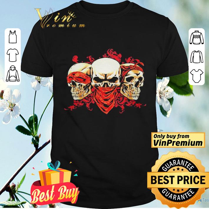 Three Skull fire shirt