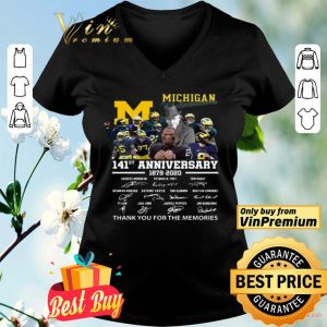 Michigan Wolverines 141st anniversary 1879 2020 thank you for the memories shirt