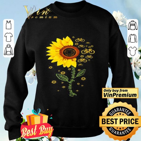 Cycling Sunflower You Are My Sunshine shirt
