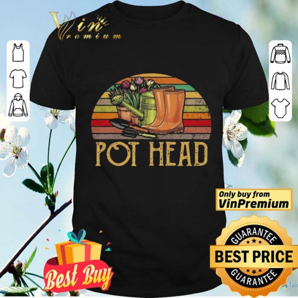 Flower boots pot head vintage shirt