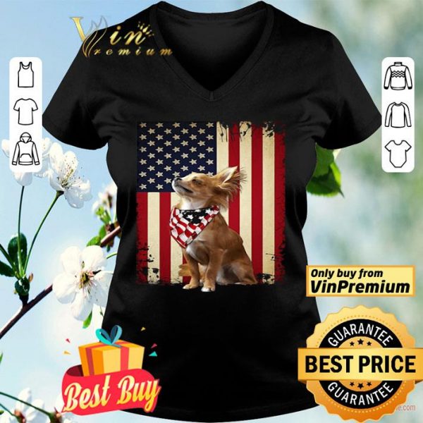 American Flag Chihuahua Proud shirt