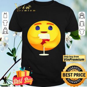 Facebook care emoji hug wine shirt