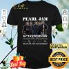 Pearl Jam 30nd Anniversary 1990 2020 Signature Thank You For The Memories shirt