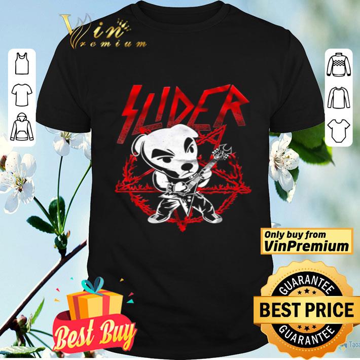 Slider Satan Dog playing Rock shirt