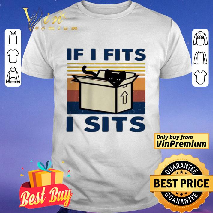 Black Cat If I fits I sits vintage shirt
