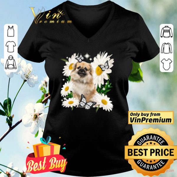 Tibetan Spaniel Daisy flower Classic shirt