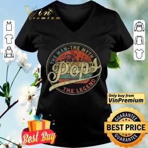 Pops The Man The Myth The Legend Sunset In The Forest Vintage shirt