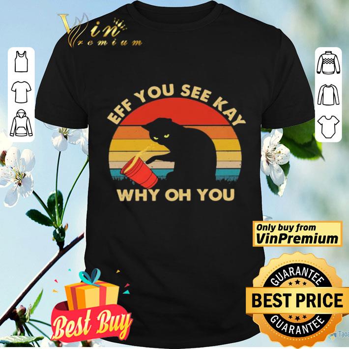 Black Cat coffee eff you see kay why oh you vintage shirt