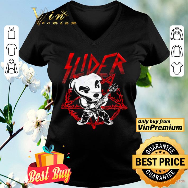 Slider Satan Dog playing Rock shirt