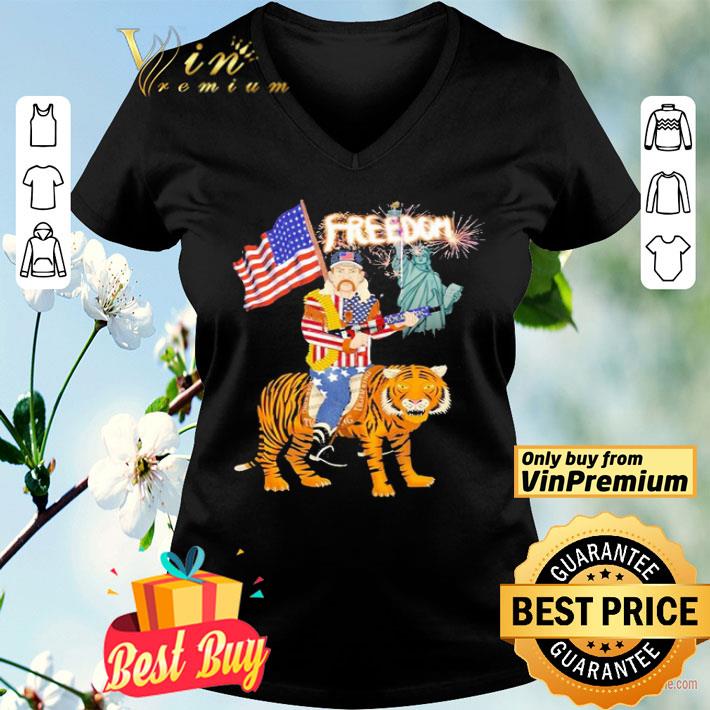 Joe Exotic tiger king freedom american Flag Day shirt