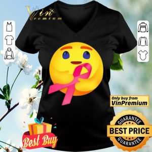 Facebook care emoji hug cancer awareness shirt