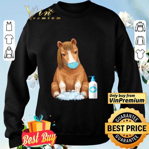 Horse Mask Hand Wash Quarantine Coronavirus shirt