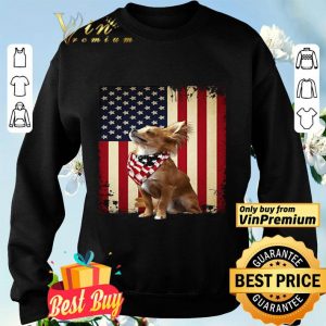 American Flag Chihuahua Proud shirt