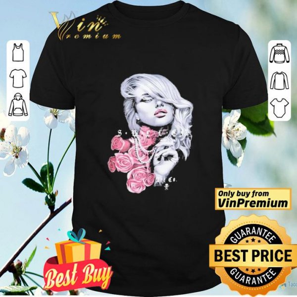 Sullen rose flower shirt