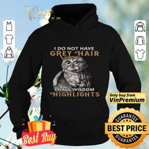 The Owl I Do Not Have Grey Hair I Have Wisdom Highlights shirt