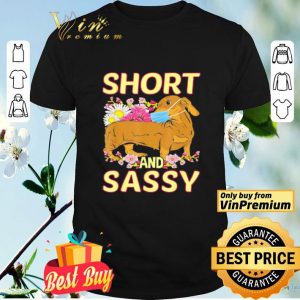 Dachshund face mask short and sassy shirt