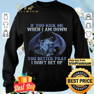 Dragon If You Kick Me When I Am Down You Better Pray I Don't Get Up shirt