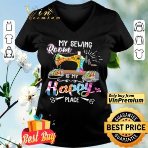 My Sewing Room Is My Happy Place Mask Masker shirt