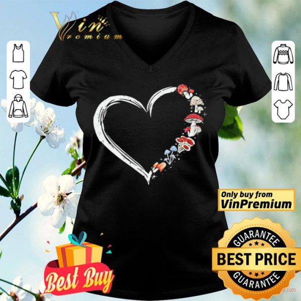 I love Mushrooms heart shirt