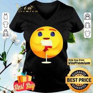 Facebook care emoji hug wine shirt