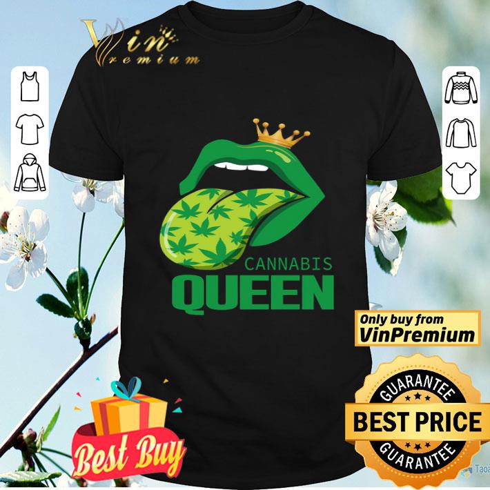 Lips Green Cannabis Queen shirt