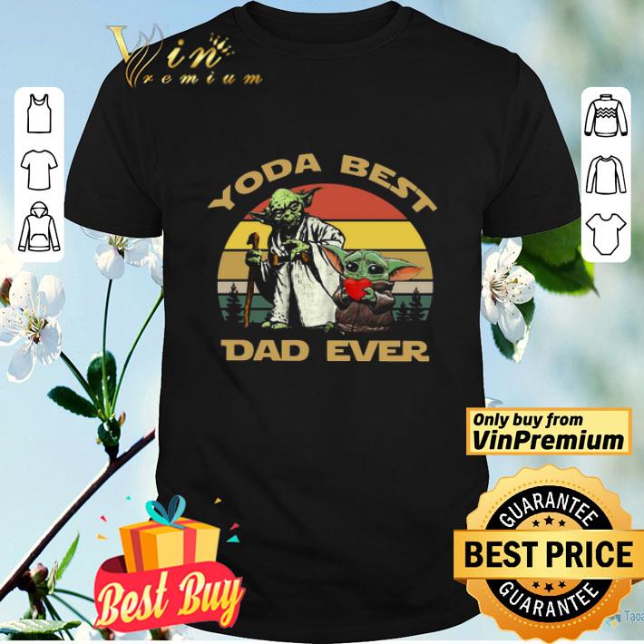 Master Yoda And Baby Yoda Best Dad Ever Vintage shirt