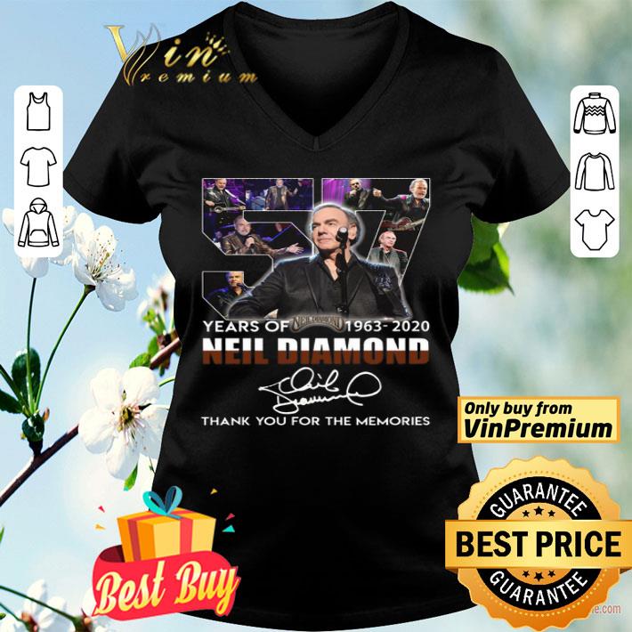 57 years or Neil Diamond 1963 – 2020 thank you for the memories shirt