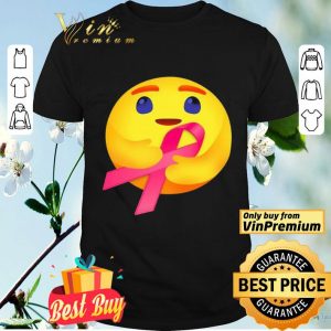 Facebook care emoji hug cancer awareness shirt