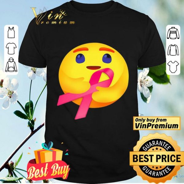 Facebook care emoji hug cancer awareness shirt