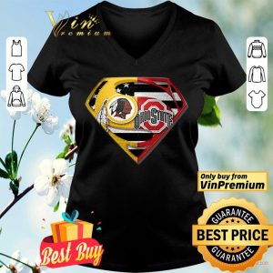 Superman Washington Redskins and Ohio State Buckeyes shirt
