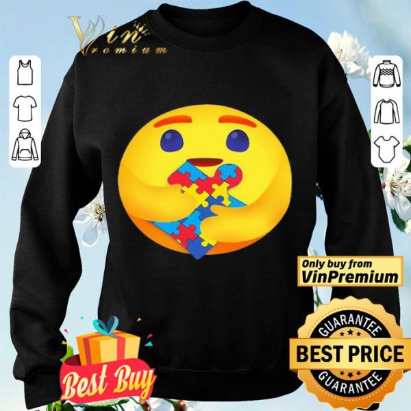 Facebook care emoji hug autism awareness shirt