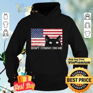 Black Cat American Flag Don't Cough On Me shirt