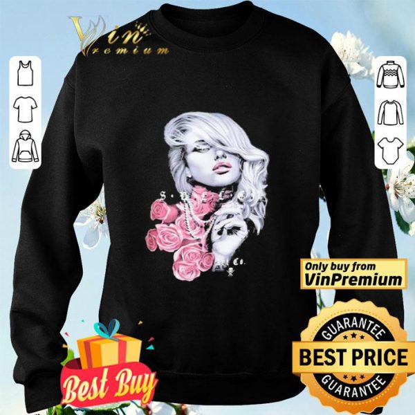 Sullen rose flower shirt