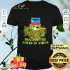 Chevron Baby Yoda destroy the Covid-19 virus shirt