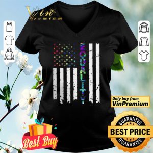 LGBT American flag equality shirt