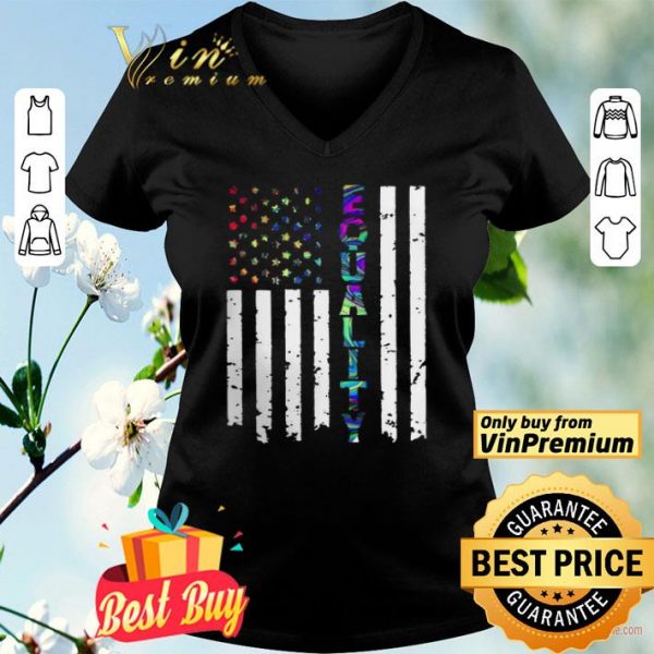 LGBT American flag equality shirt