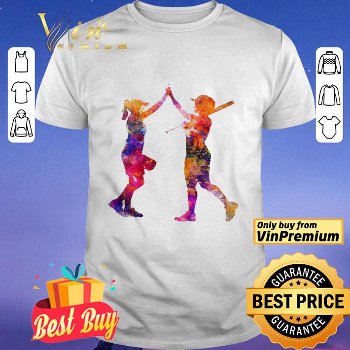 Softball Women Playing Color shirt